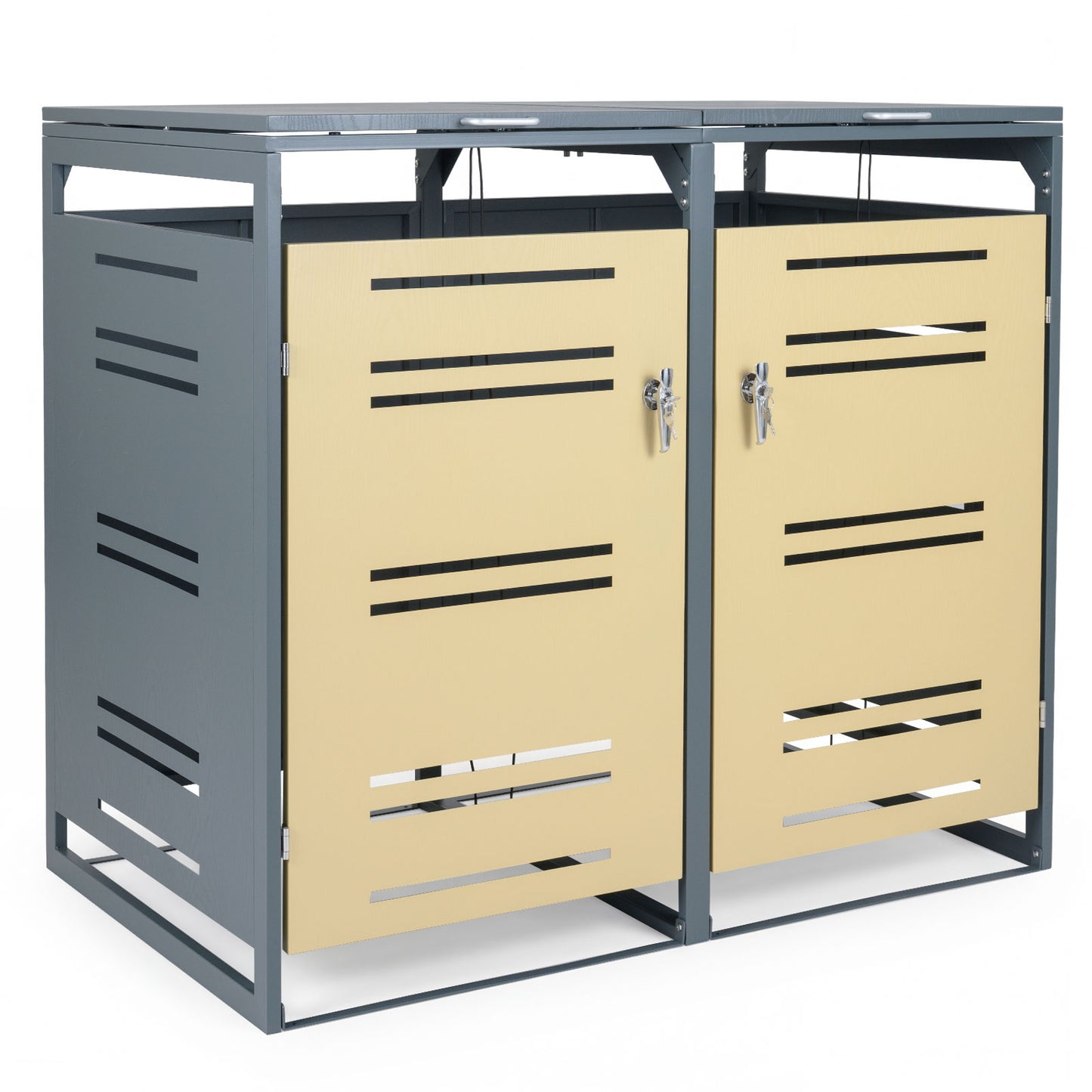 Outdoor Metal Garbage Bin Storage Shed, Yellow Sheds & Outdoor Storage at Gallery Canada