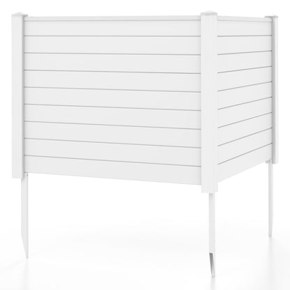 Outdoor PVC Air Conditioner Fence with 20 Inch Long Stakes, White Decorative Fencing & Flooring at Gallery Canada