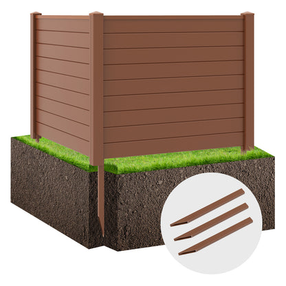 Outdoor PVC Air Conditioner Fence, 20 Inch, Brown Decorative Fencing & Flooring at Gallery Canada