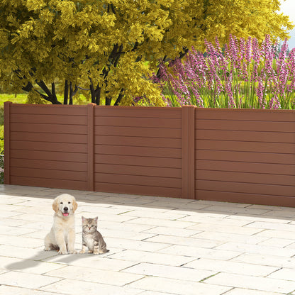 Outdoor PVC Air Conditioner Fence, 20 Inch, Brown Decorative Fencing & Flooring at Gallery Canada