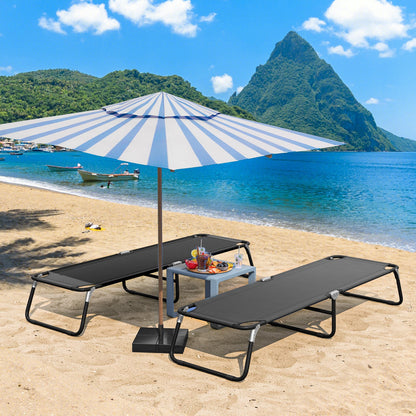 Portable Folding Camping Bed, Outdoor Sleeping Hiking Travel, Black Camping Furniture at Gallery Canada