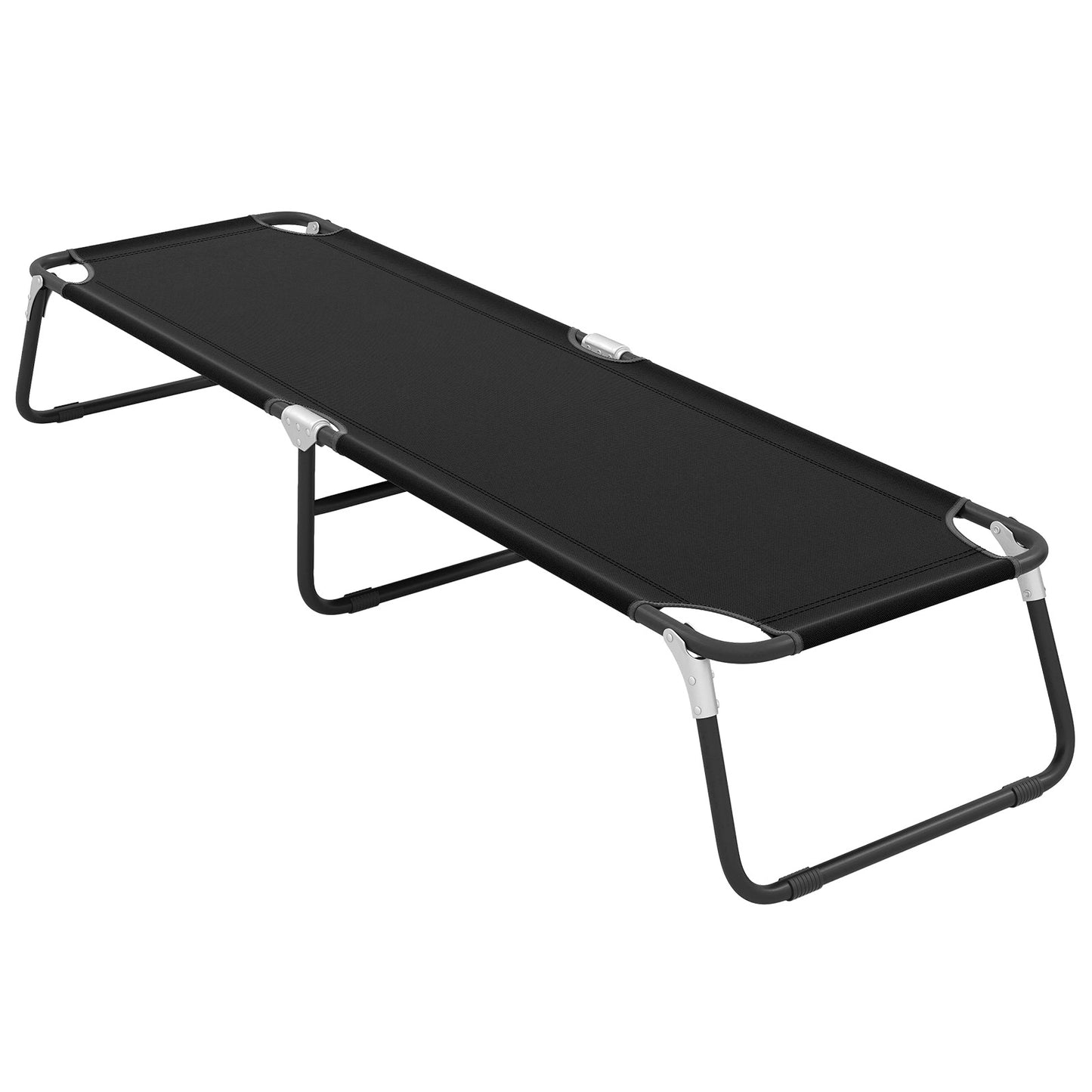 Portable Folding Camping Bed, Outdoor Sleeping Hiking Travel, Black Camping Furniture at Gallery Canada