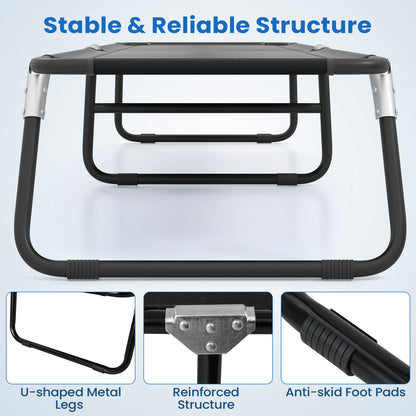 Portable Folding Camping Bed, Outdoor Sleeping Hiking Travel, Black Camping Furniture at Gallery Canada