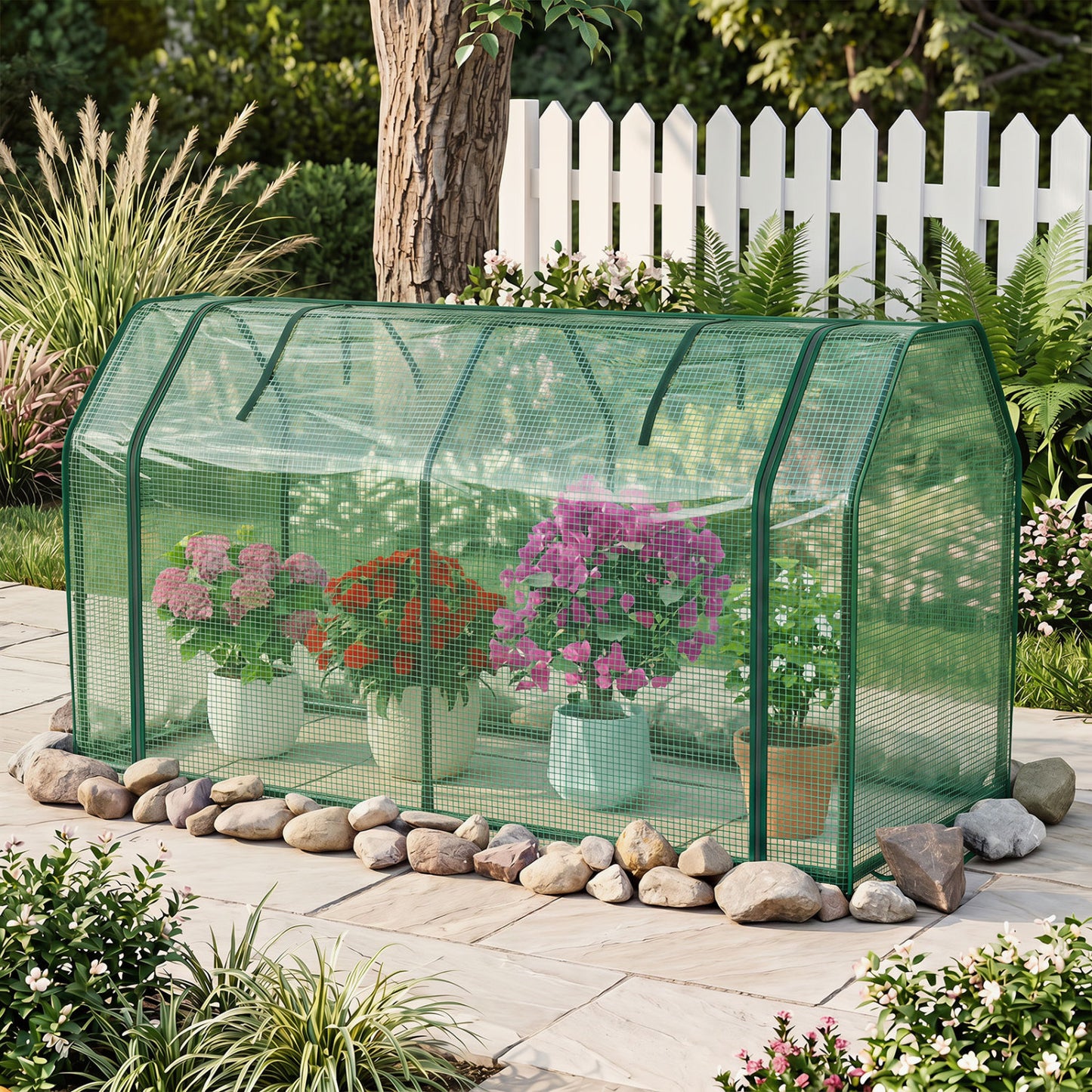 Serre mini portable, verte