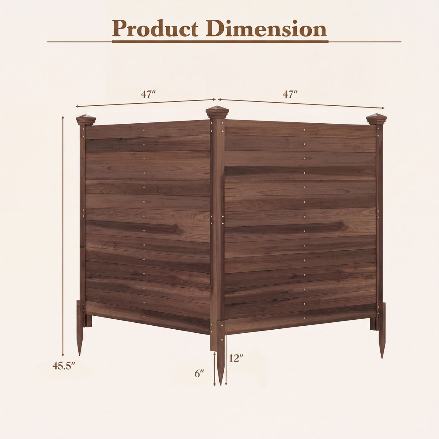 Outdoor Privacy Air Conditioner Fence