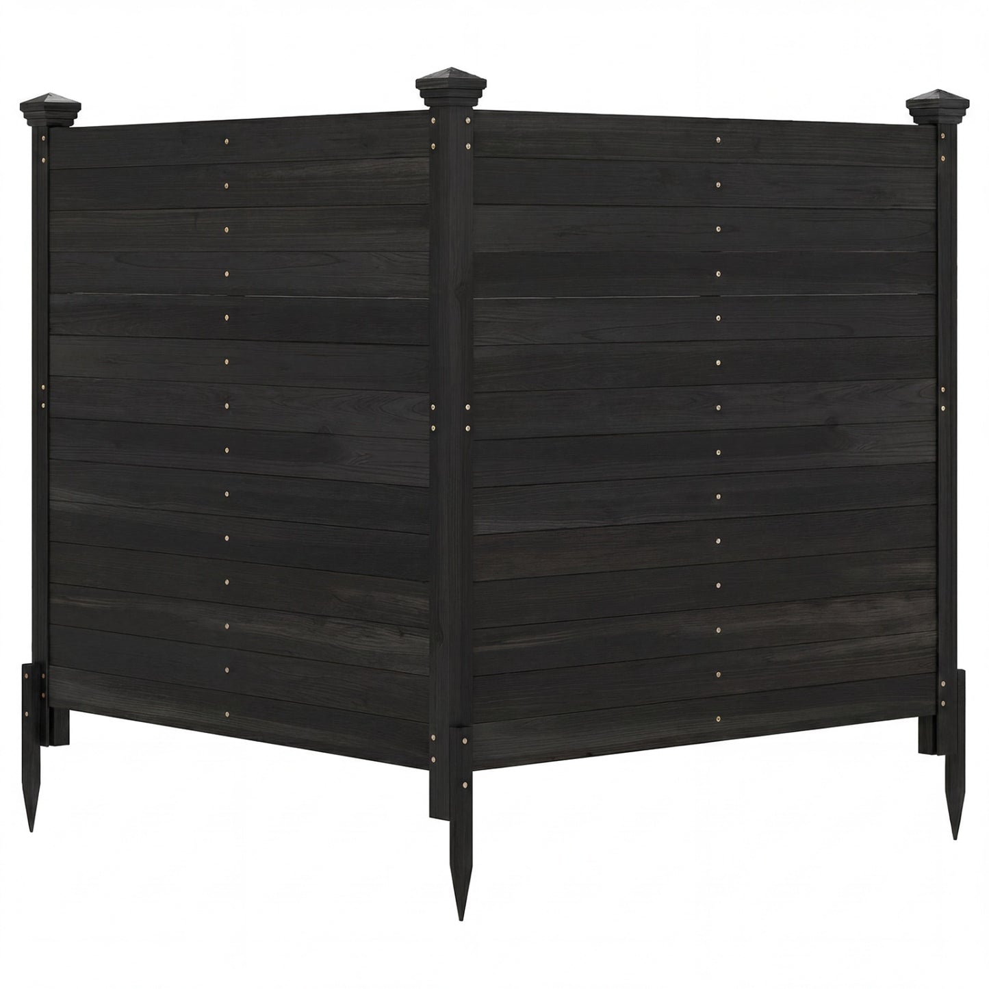 Outdoor Privacy AC Fence, Black