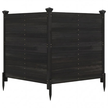 Outdoor Privacy AC Fence, Black