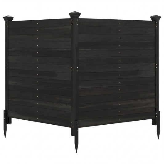 Outdoor Privacy AC Fence, Black Decorative Fencing & Flooring Black at Gallery Canada