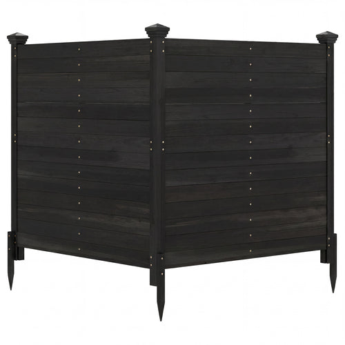 Outdoor Privacy AC Fence, Black