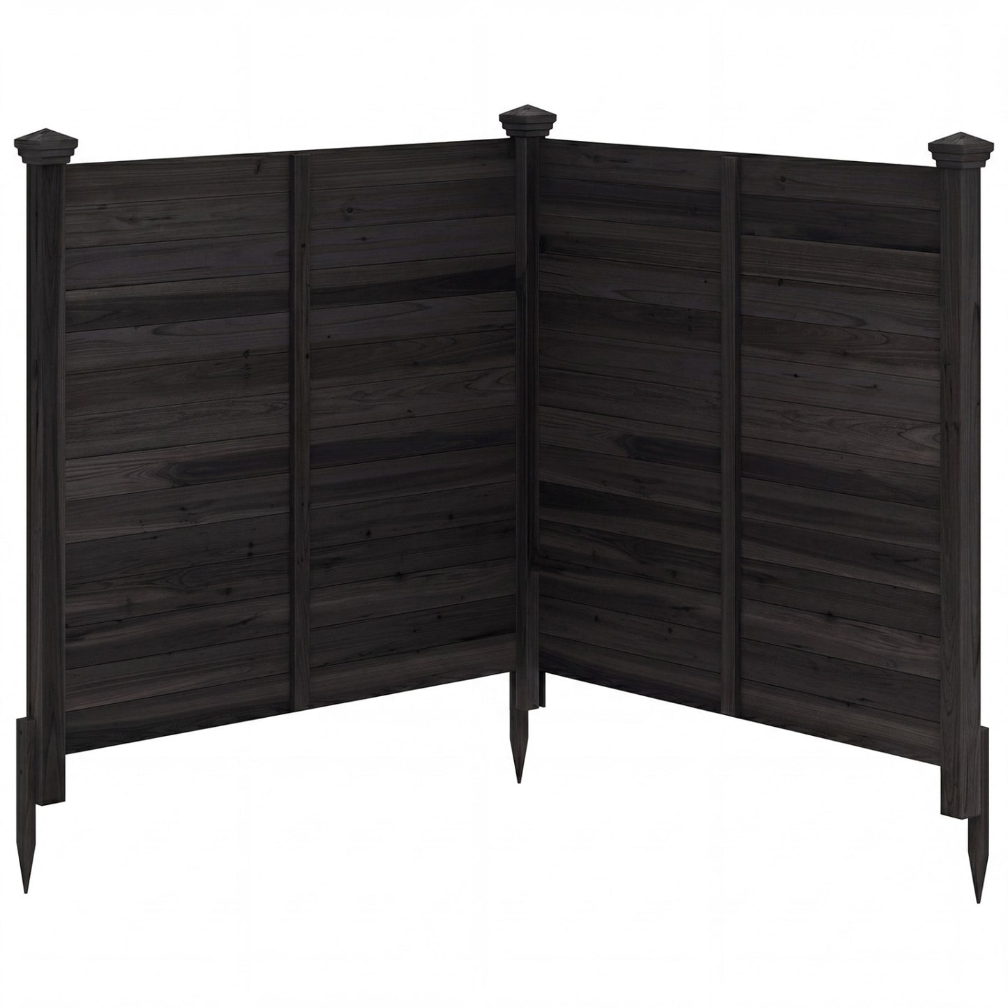 Outdoor Privacy AC Fence, Black