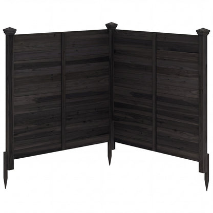 Outdoor Privacy AC Fence, Black