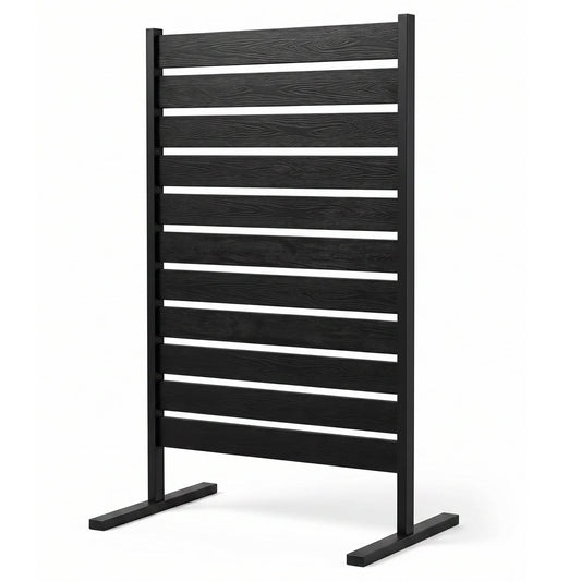Outdoor Privacy Screen Fence for Backyard Pool, Black Decorative Fencing & Flooring Black at Gallery Canada