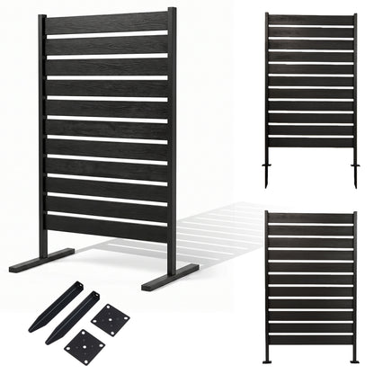 Outdoor Privacy Screen Fence for Backyard Pool, Black Decorative Fencing & Flooring at Gallery Canada