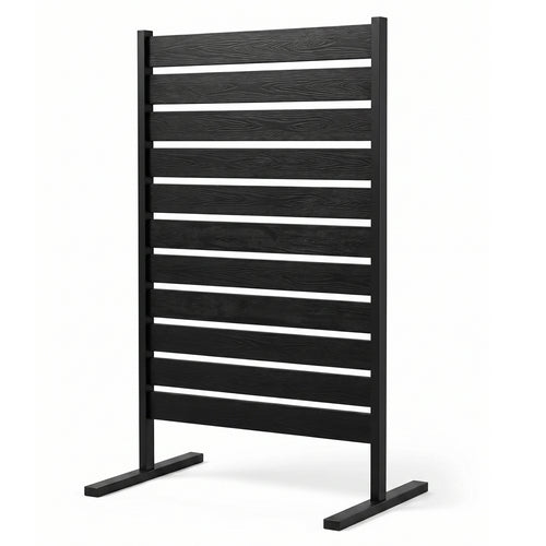 Outdoor Privacy Screen Fence for Backyard Pool, Black