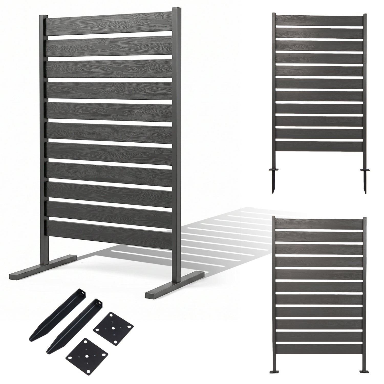 Outdoor Privacy Screen Fence, Gray Decorative Fencing & Flooring at Gallery Canada