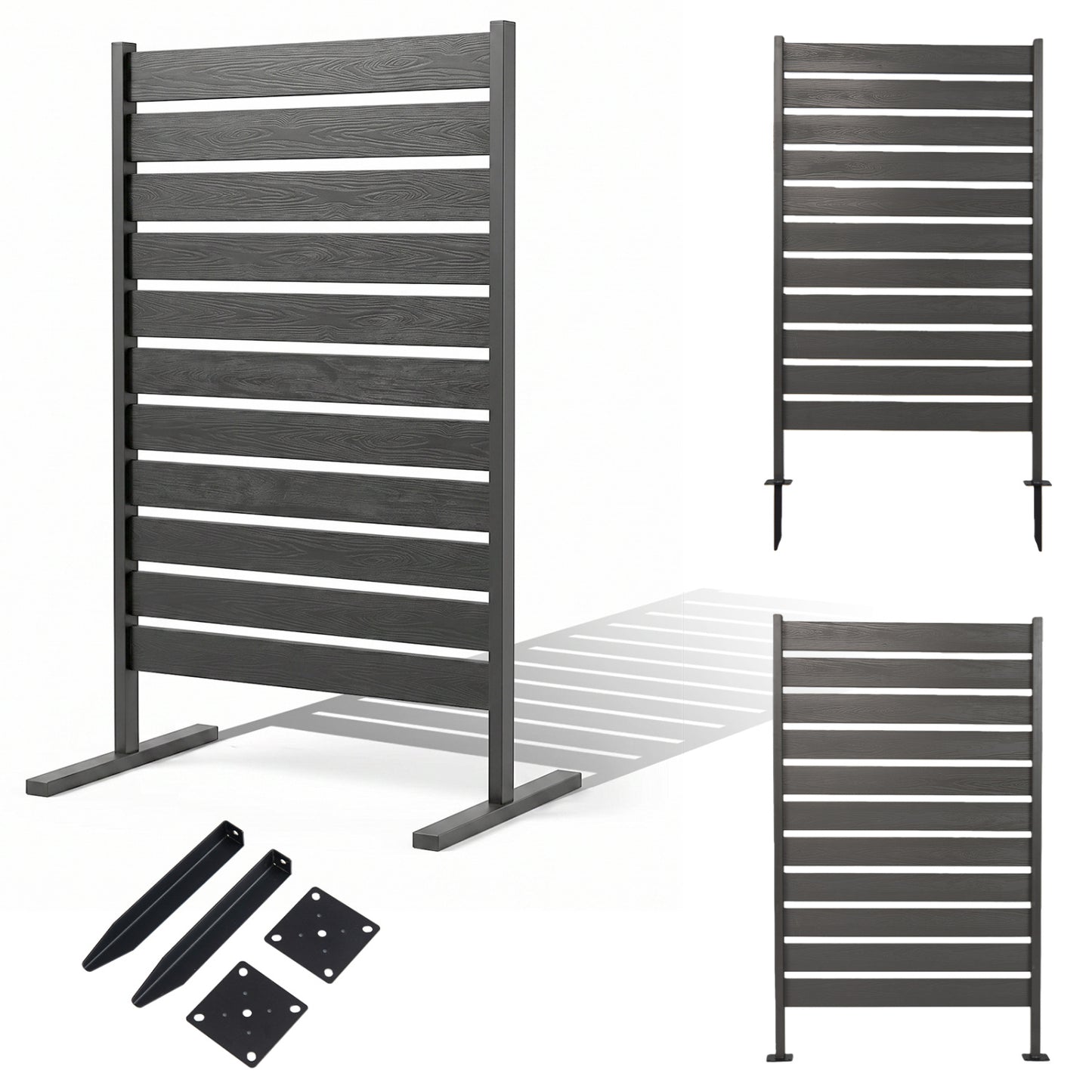 Outdoor Privacy Screen Fence, Gray Decorative Fencing & Flooring at Gallery Canada