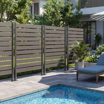 Outdoor Privacy Screen Fence, Gray Decorative Fencing & Flooring at Gallery Canada