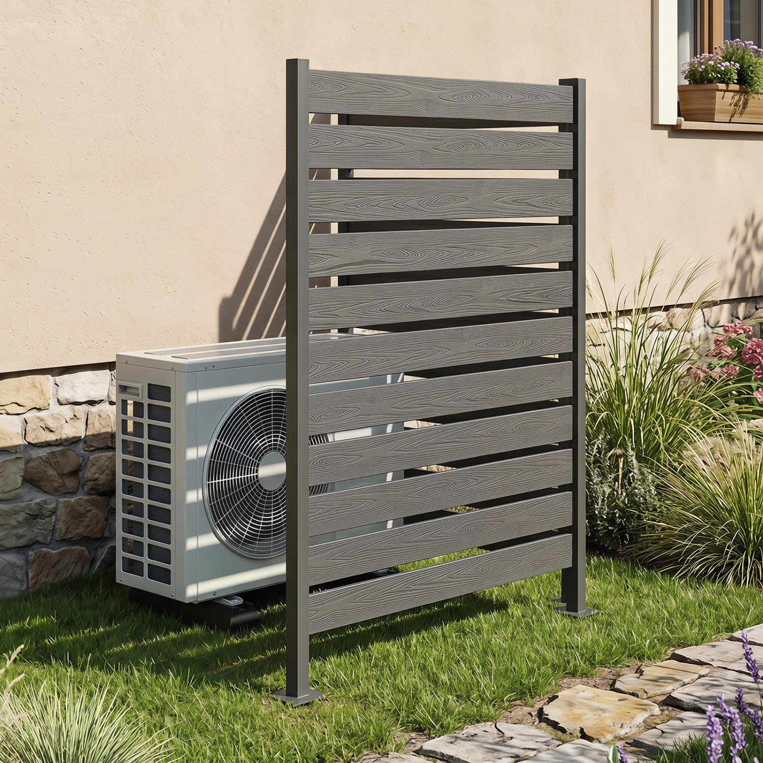 Outdoor Privacy Screen Fence, Gray Decorative Fencing & Flooring at Gallery Canada