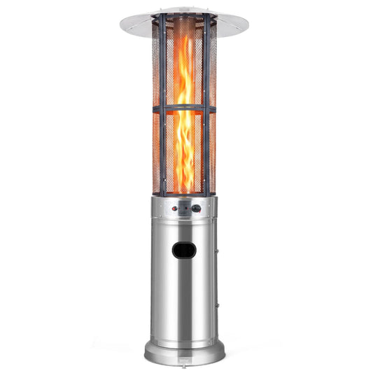 Outdoor Propane Patio Heater, Glass Tube, Silver Patio Heaters at Gallery Canada