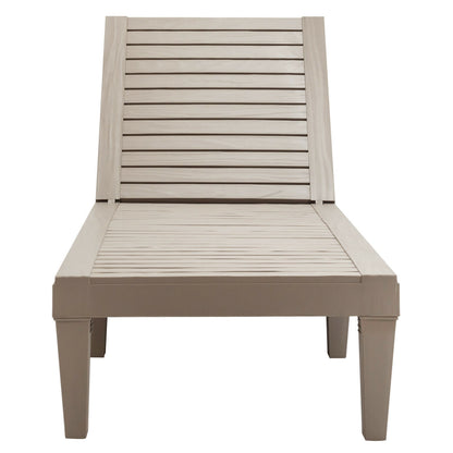 Outdoor Recliner Chair with 5-Position Adjustable Backrest, Brown Outdoor Chaise Lounges at Gallery Canada