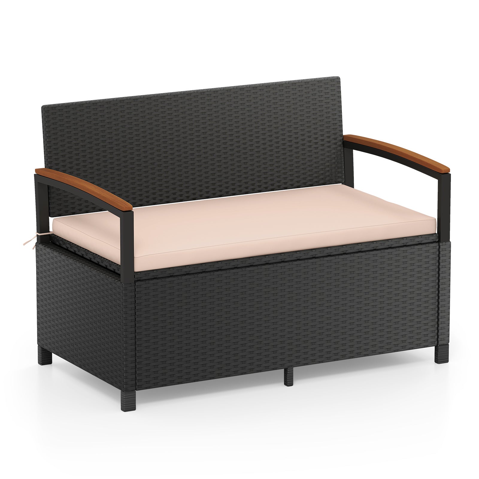 Outdoor Storage Bench Deck Box, Beige Sheds & Outdoor Storage Beige at Gallery Canada