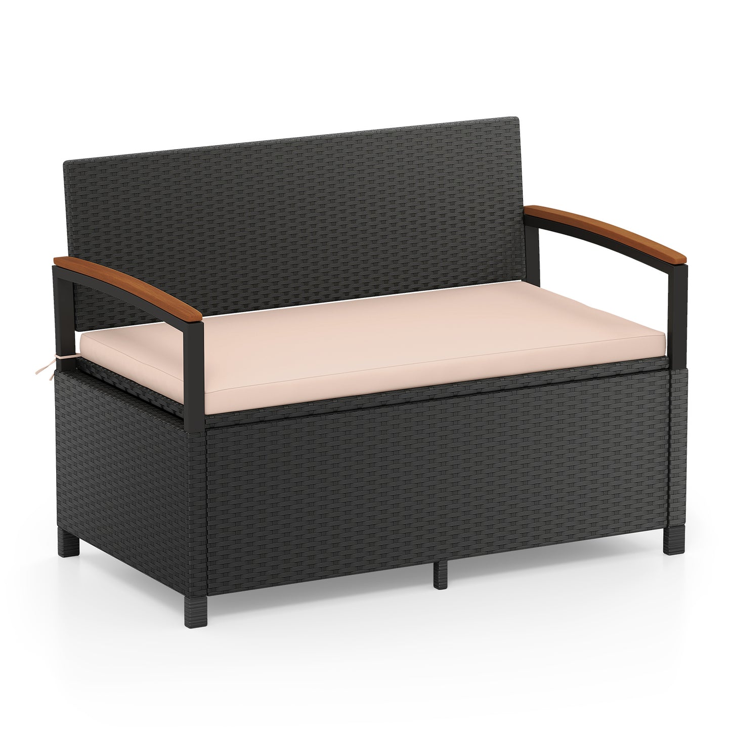 Outdoor Storage Bench Deck Box, Beige Sheds & Outdoor Storage Beige at Gallery Canada