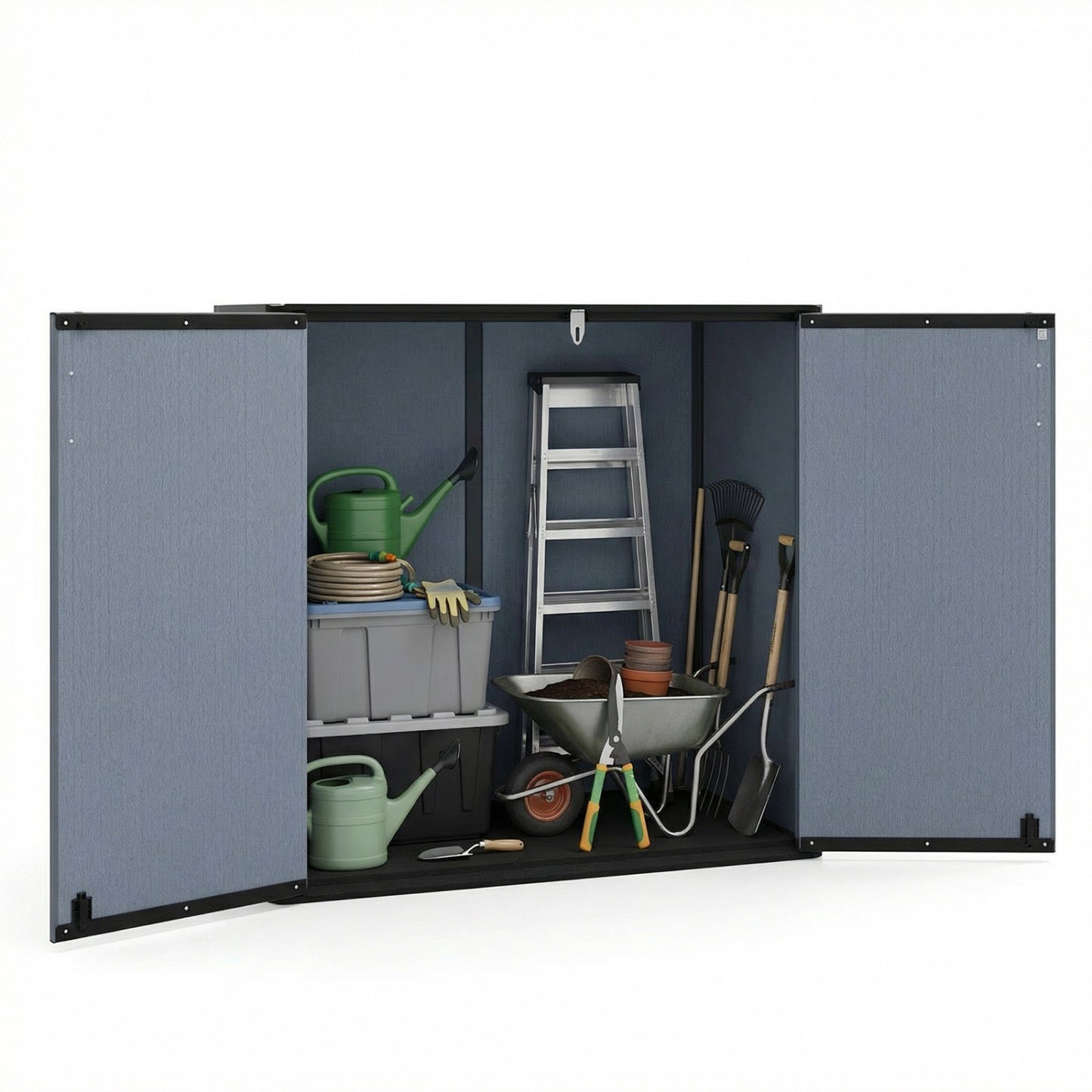 Outdoor Storage Shed, 23.5 Cu.ft, Lockable Door, Gray Sheds & Outdoor Storage Gray at Gallery Canada