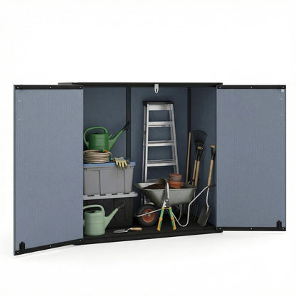 Outdoor Storage Shed, 23.5 Cu.ft, Lockable Door, Gray Sheds & Outdoor Storage Gray at Gallery Canada