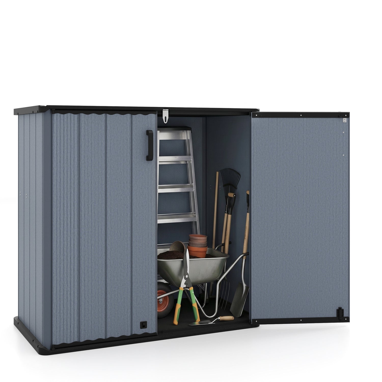 Outdoor Storage Shed, 23.5 Cu.ft, Lockable Door, Gray Sheds & Outdoor Storage at Gallery Canada