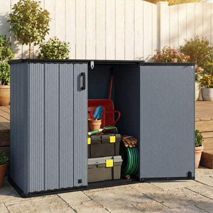 Outdoor Storage Shed, 23.5 Cu.ft, Lockable Door, Gray Sheds & Outdoor Storage at Gallery Canada