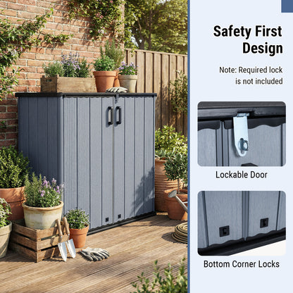 Outdoor Storage Shed, 23.5 Cu.ft, Lockable Door, Gray Sheds & Outdoor Storage at Gallery Canada