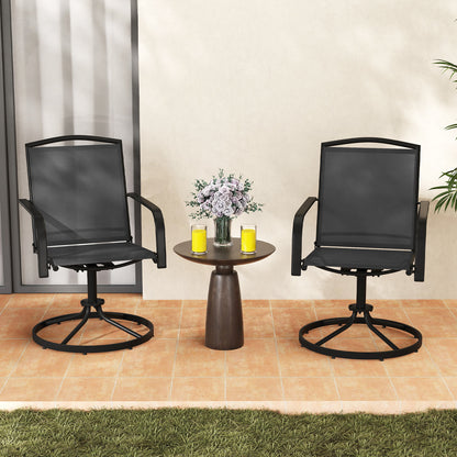 Outdoor Swivel Chairs Set of 2, Black Patio Rocking Chairs & Gliders at Gallery Canada