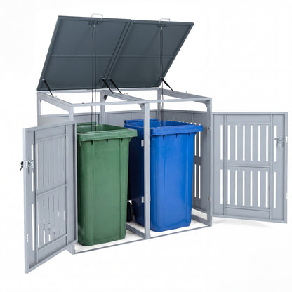 Outdoor Trash Can Storage Shed For 2 Bins, Silver Sheds & Outdoor Storage at Gallery Canada
