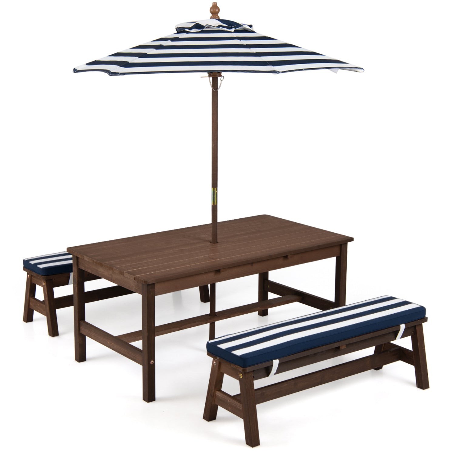Kids Picnic Table, Outdoor Wooden, Removable Umbrella And Cushions Kids Table & Chair Sets Options at Gallery Canada