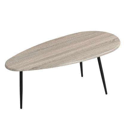 Oval Coffee Table, Mid Century Center Table, Gray Coffee Tables at Gallery Canada