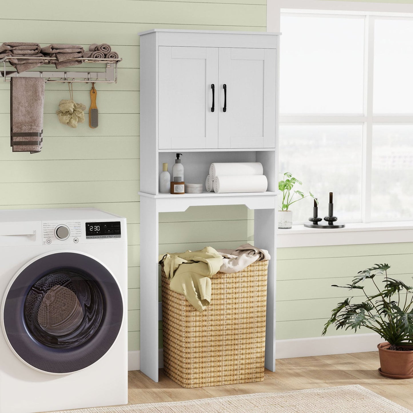 Over Toilet Space Saver, Storage Cabinet, White Bathroom Etagere at Gallery Canada