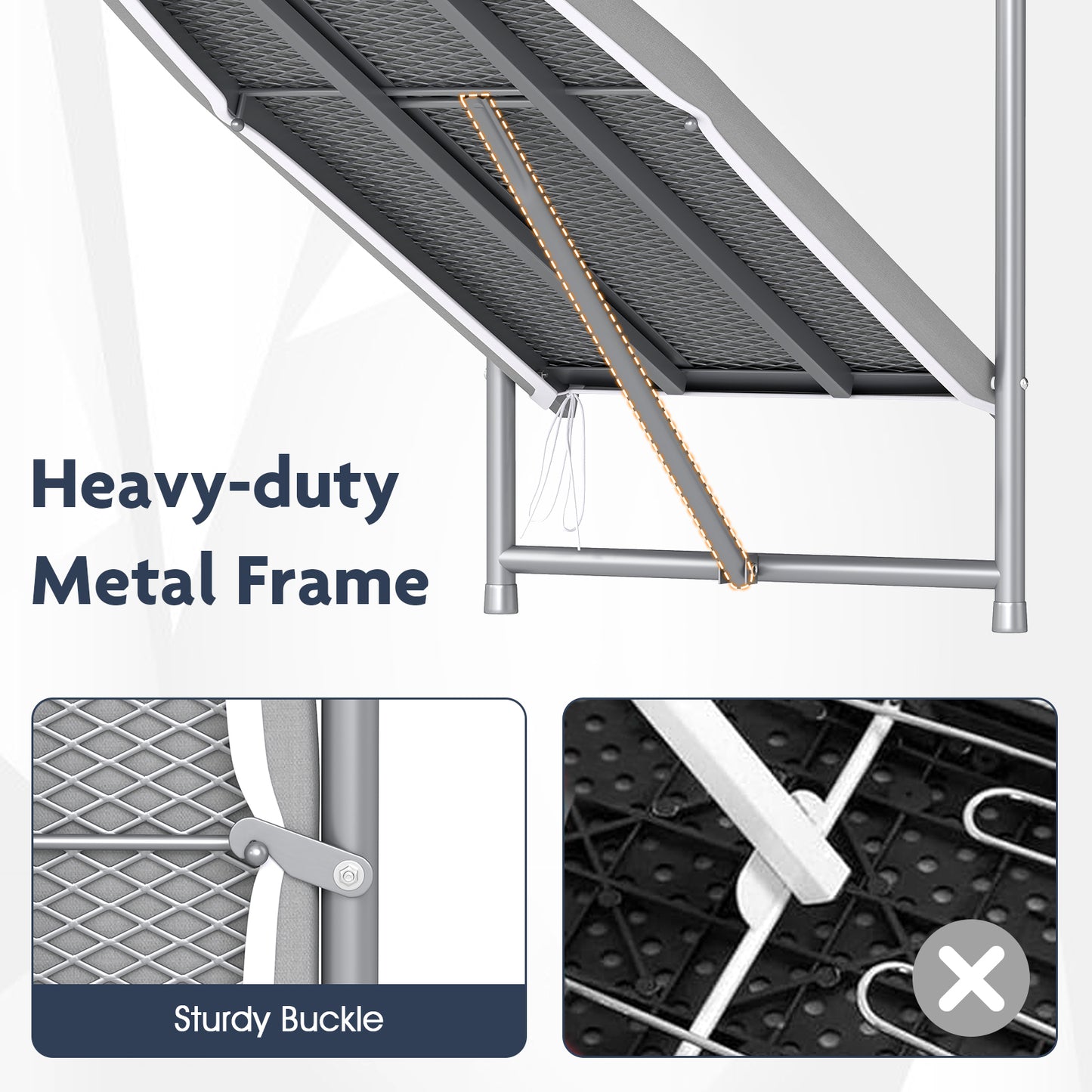 Over the Door Ironing Board Space-Saving Metal Hanging Ironing Board, Gray Dryers at Gallery Canada