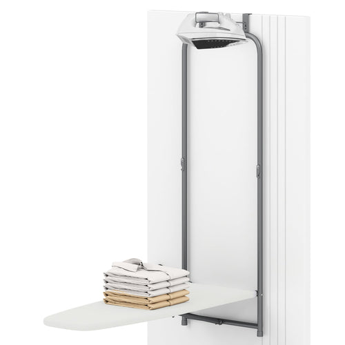 Metal Hanging Ironing Board, Space-Saving, White