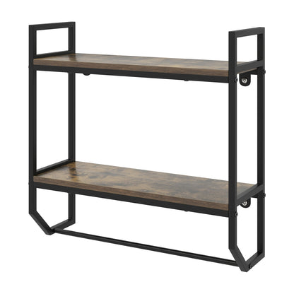 Over The Toilet Shelf Wall Mounted, Metal Frame, Gray