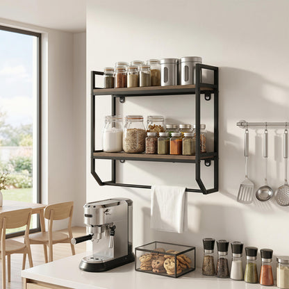 Over The Toilet Shelf Wall Mounted, Metal Frame, Gray