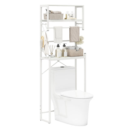 Over the Toilet Storage Rack 3-Tier Over Toilet Bathroom Organizer with Towel Holder, White Bathroom Etagere at Gallery Canada