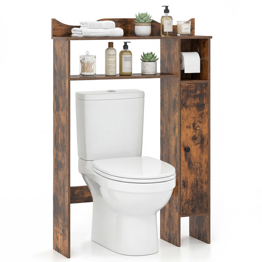 Over The Toilet Storage Cabinet, Rustic Brown Bathroom Etagere Rustic Brown at Gallery Canada