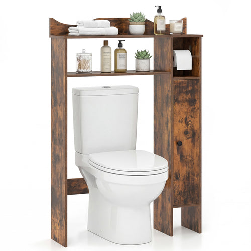 Over The Toilet Storage Cabinet, Rustic Brown
