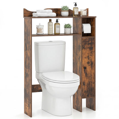 Over The Toilet Storage Cabinet, Rustic Brown Bathroom Etagere at Gallery Canada