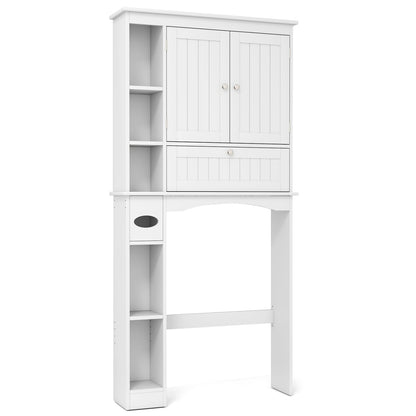 Over The Toilet Storage Cabinet, Adjustable Shelf, White Bathroom Etagere at Gallery Canada