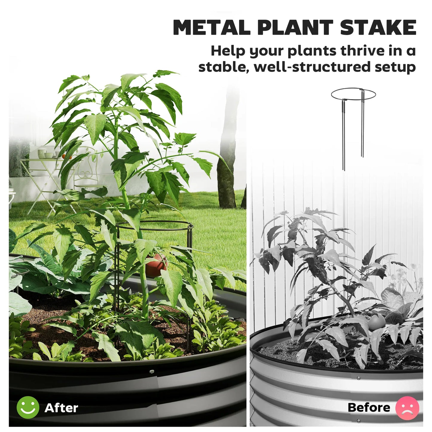 5' x 3' x 1' Large Outdoor Planter Box, Galvanized Raised Garden Bed, Black