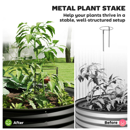 5' x 3' x 1' Large Outdoor Planter Box, Galvanized Raised Garden Bed, Black