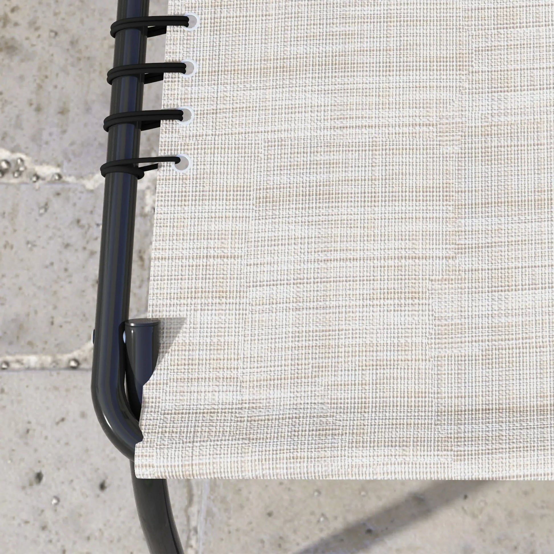 Outdoor Folding Lounge Chair, 4-Level Adjustable, Cream Lounger Chairs at Gallery Canada