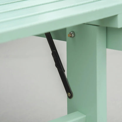 Wooden Folding Chaise Lounge, Outdoor Chair, Adjustable Back, Green Chaise Loungers at Gallery Canada