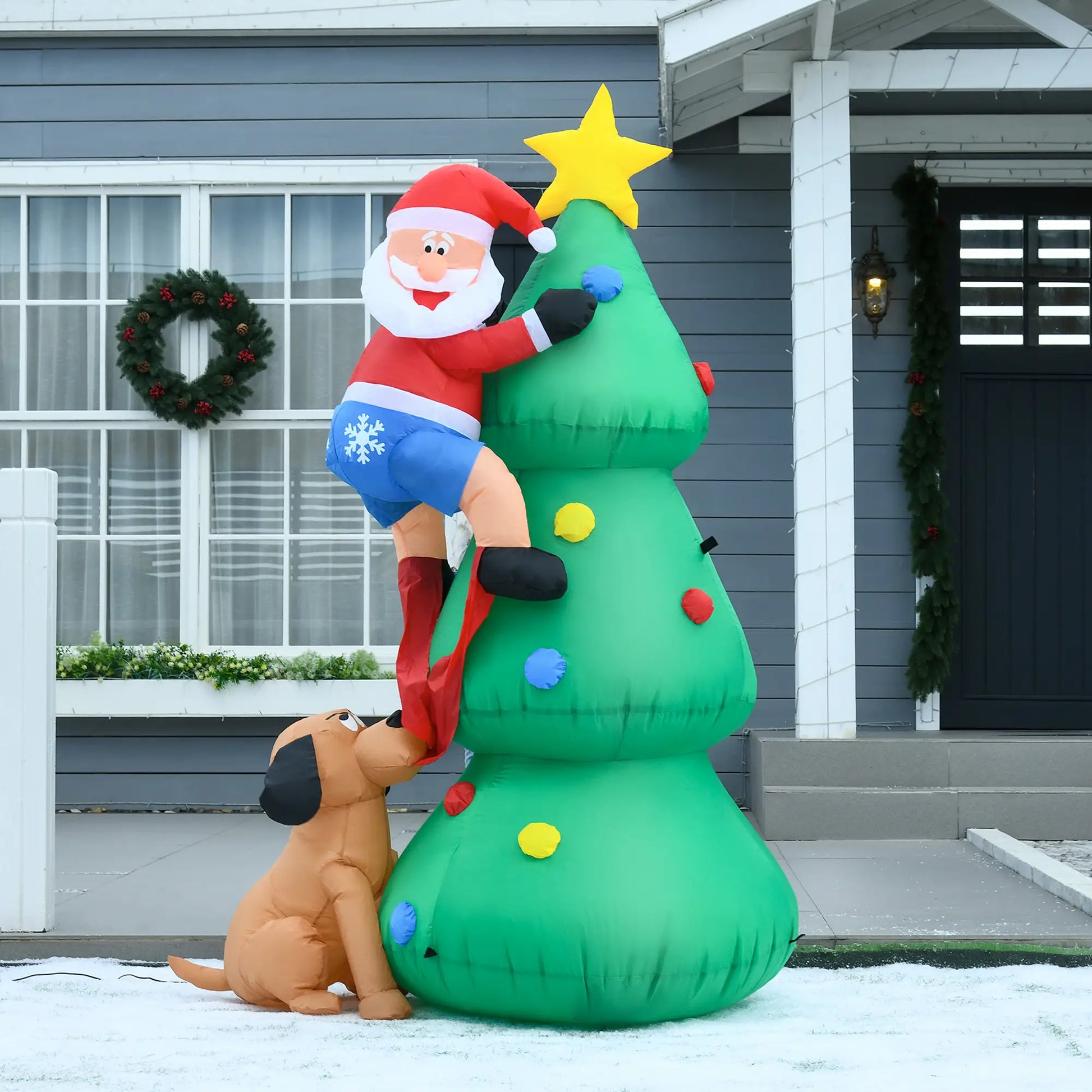 5.9ft Inflatable Christmas Tree, LED Lights, Indoor Outdoor Decor Christmas Inflatables at Gallery Canada